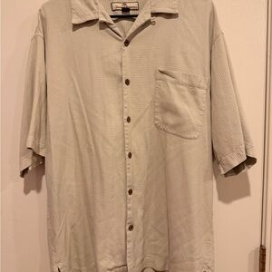 Tommy Bahama Light Tan Casual Button-Down Shirt